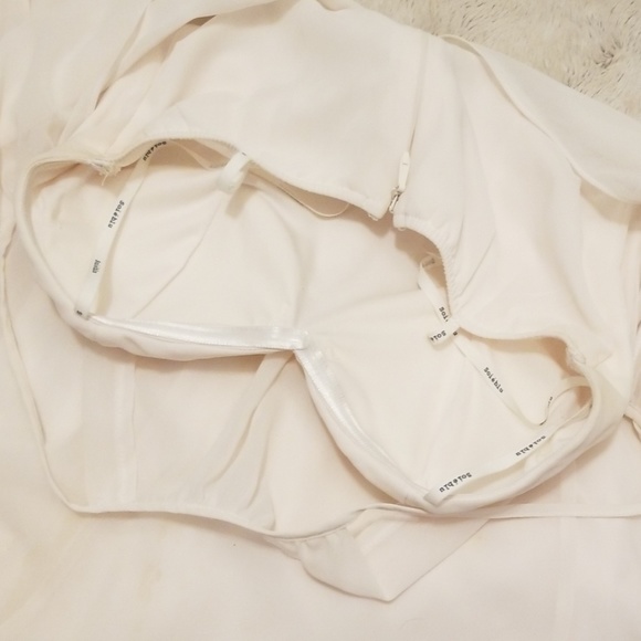 Soieblu White highneck maxi dress size M - Picture 4 of 5